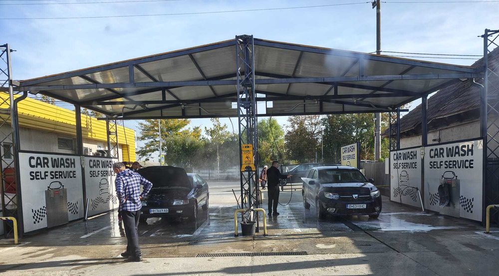 Vand Spalatorie AutoSelf Service Functionala, Completa, Structura metalica + Echipamente, Automatizare, 2 Boxe etc