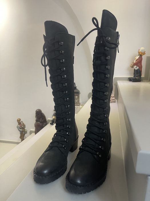 Cizme lungi piele naturala