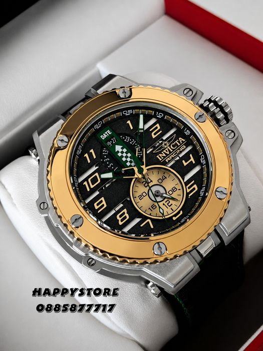 INVICTA Downforce silver/gold 56 mm, Инвикта нов мъжки часовник
