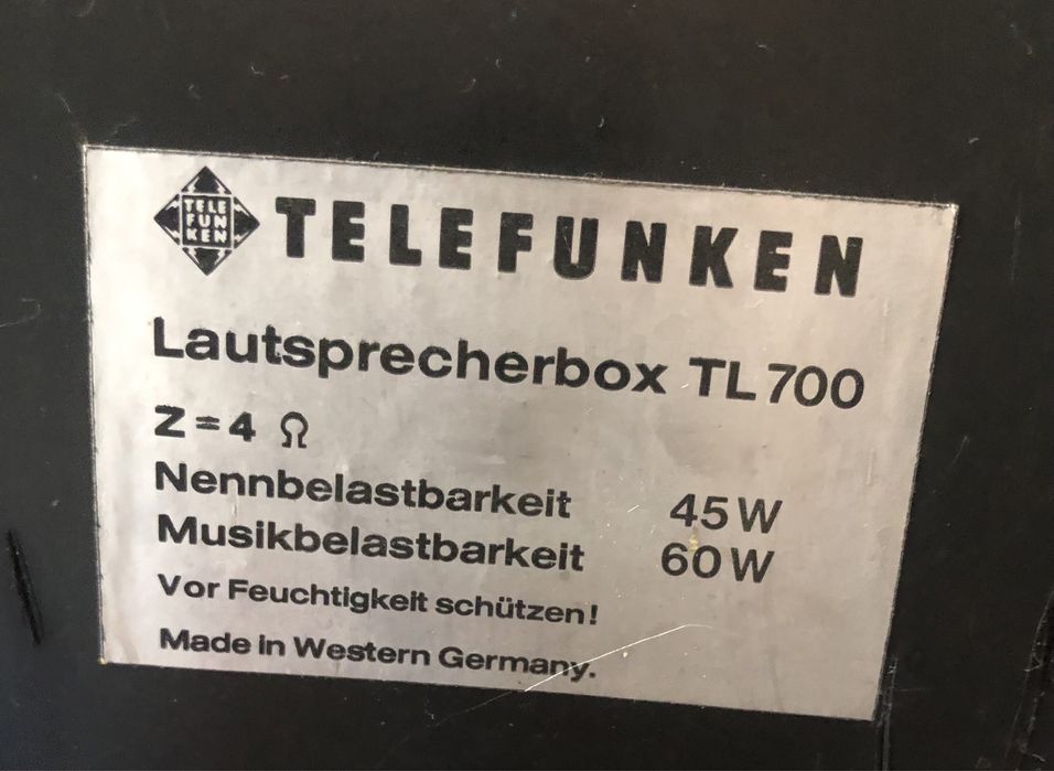 Тонколони Telefunken TL 700