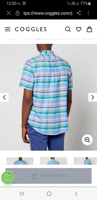 POLO Ralph Lauren Oxford  Custom Fit / L  НОВО! ОРИГИНАЛ! Мъжка Риза!