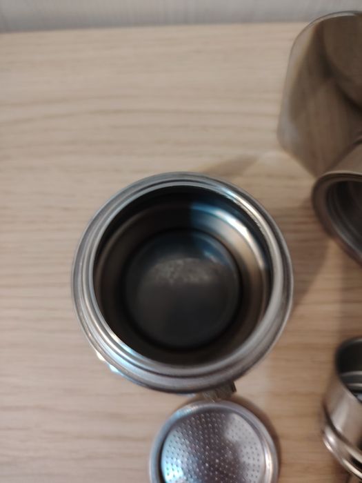 Cafetieră italian vintage Luxa Guido Bergna – NEFOLOSIT, rar – inox, M