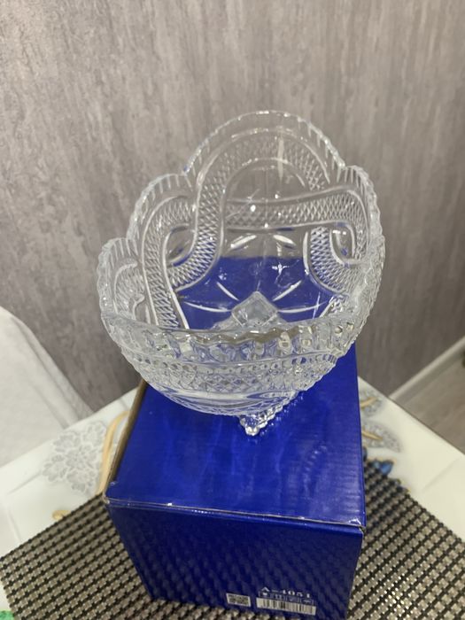Конфетница ваза хрустальная