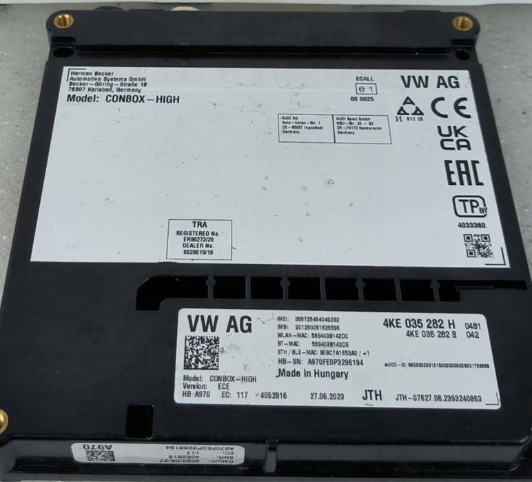 AUDI OCU ComBox Telematics SOS Controller pentru  A4 A5 Q5 2020-2024