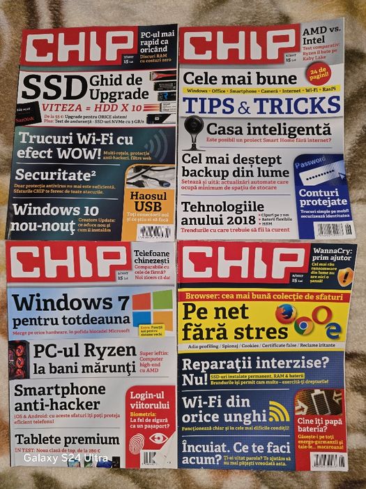 Vând reviste CHIP.