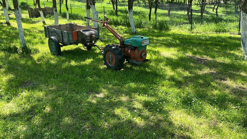 Vând tractoras pt tuns gazon și motocultor