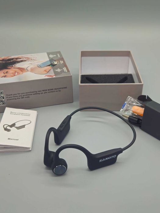 SANOTO DG06 спортни слушалки  (Open-Ear), Bluetooth 5.3, IPX5 – черни
