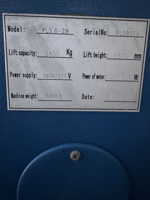 Авто Подьемник 3,8тон