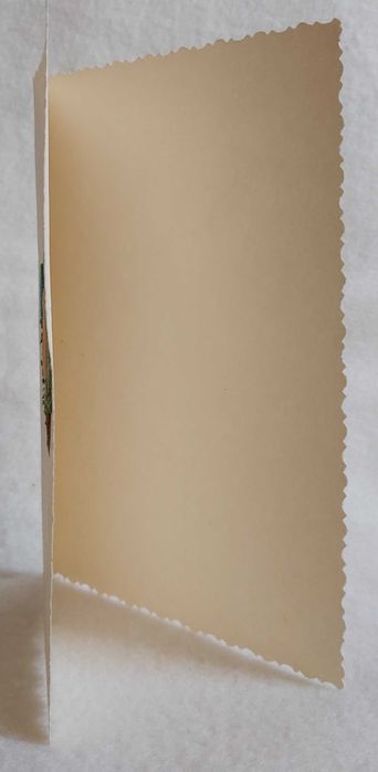 Felicitare Paște ouă din material și plante uscate