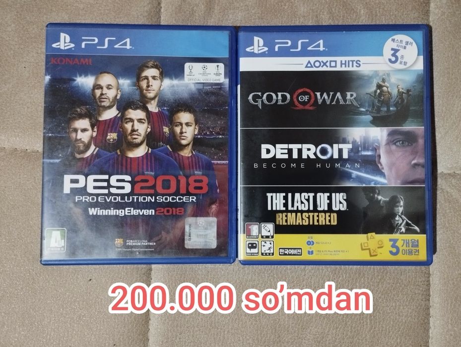 PS3/PS4/PS5 uchun orginal xit oʼyinlar