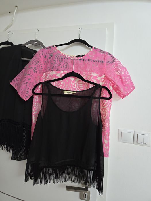Lot de bluze L, + fusta Lycra  toate noi,
