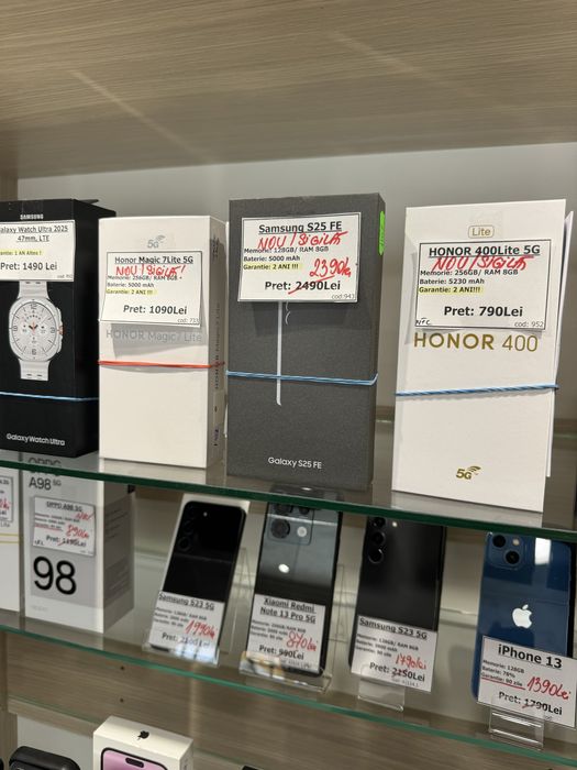 Samsung S25 FE, 128GB/8gb ram nou, sigilat garantie 2 ani