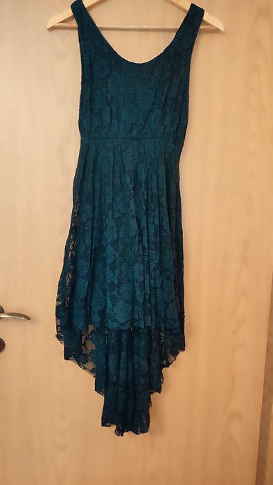 Rochie verde din dantelă