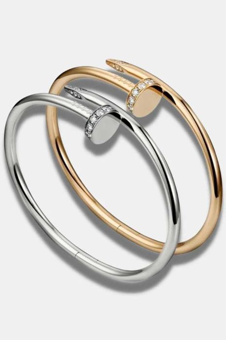 Гривна пирон с камъни Cartie, златна, сребърна, розово злато