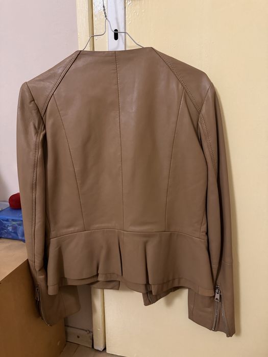 Дамско кожено яке MANGO – естествена кожа, размер XS