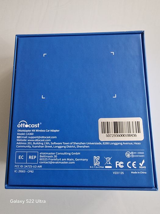 Ottocast Wireless Adapter for Carplay Android Auto