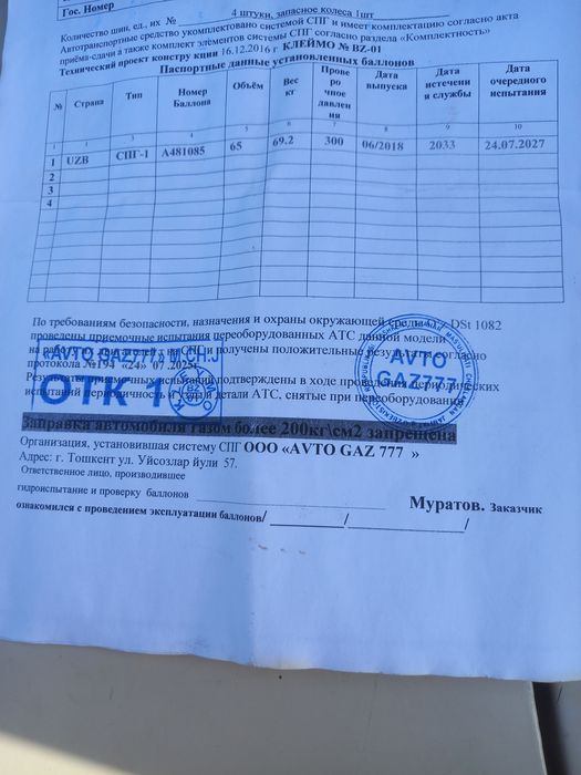 Метан 65 талик йили 2018 сотилади