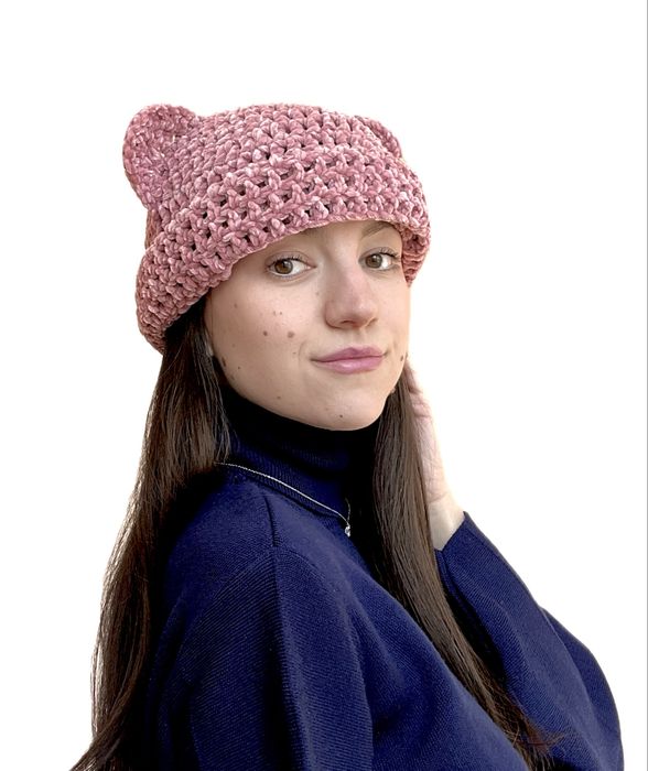 Balaclava cagula caciula crosetata manual model ursulet