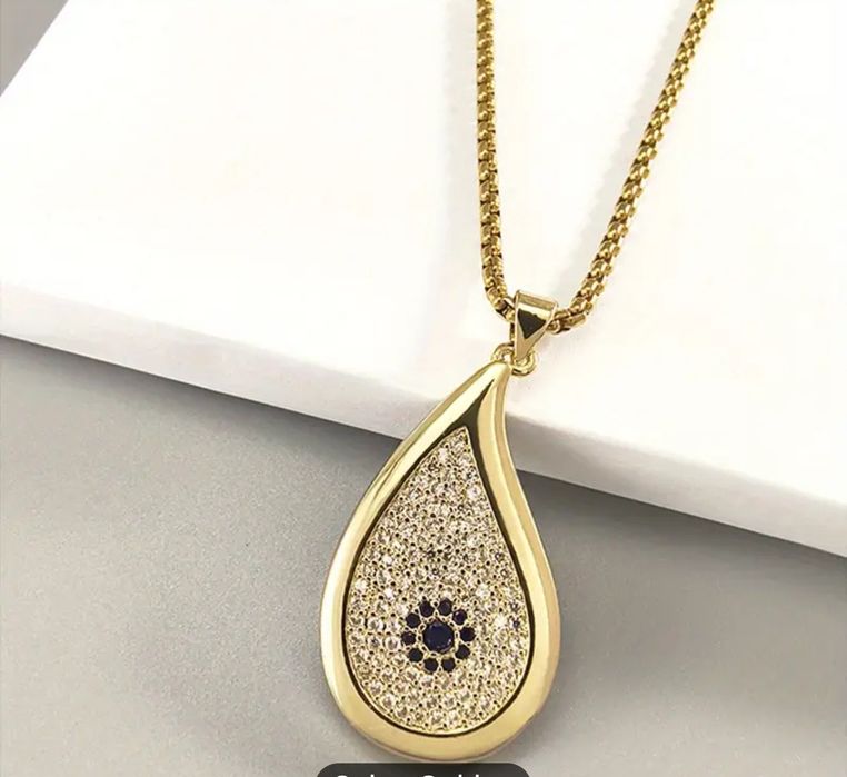 Позлатено колие Свети Валентин