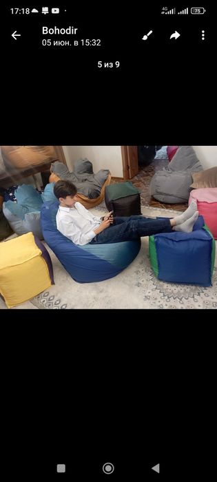 Бин бег. Биг бен. Кресло груша. Пуфик. Подушки. Седушка.