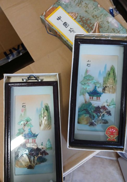 Картини от естествени материали/ мидички/