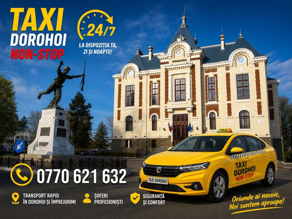 Taxi Dorohoi Non Stop 24/7
