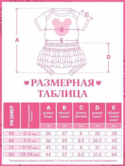 Платье боди с шортиками Микки маус
