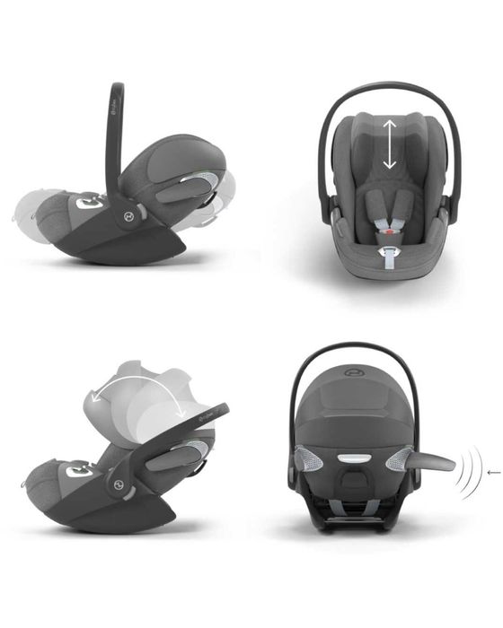 Scoică Auto pentru Copii Cloud T i-Size Plus Cybex Platinum + adaptori
