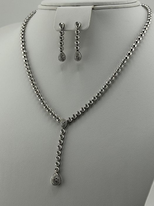 Damiani комплект серьги и подвеска