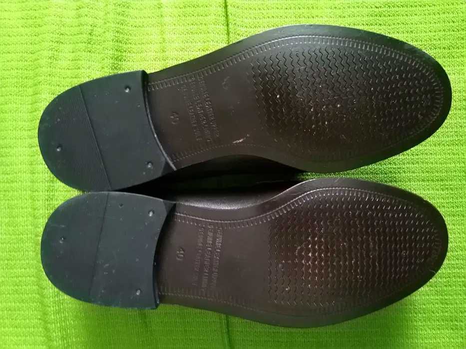 Pantofi piele, noi - Mocasini Senator marimea 40