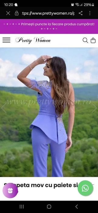 Salopeta cu paiete și pene