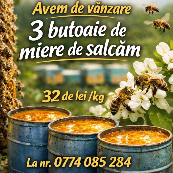 Avem de vanzate miere de salcam