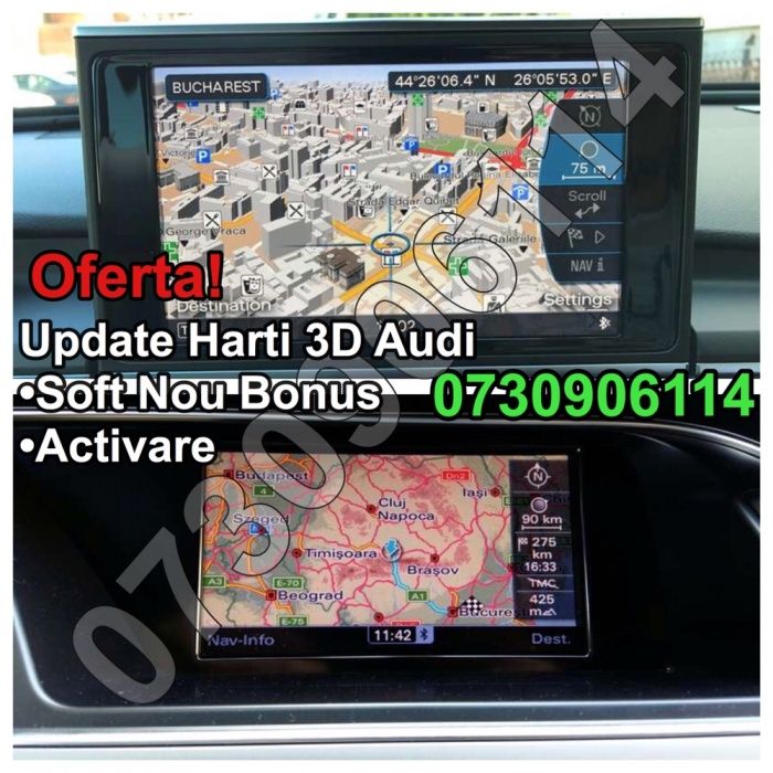 DVD SD Harti 2021 Navigatie Audi A4 A5 A6 A7 A8 Q3 Q5 Q7 MMI 3G 2G RNS