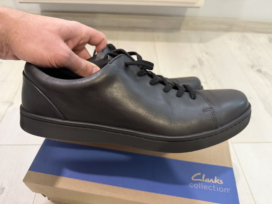 Оригинални кожени кецове/сникърси Clarks Lockyon Tie номер 47