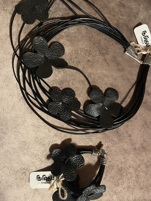 Кожено колие и гривна