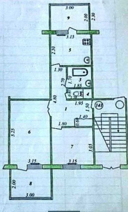Продается квартира в Яшнабадском районе Тузел 2-х комнат 5-этаже 60м2