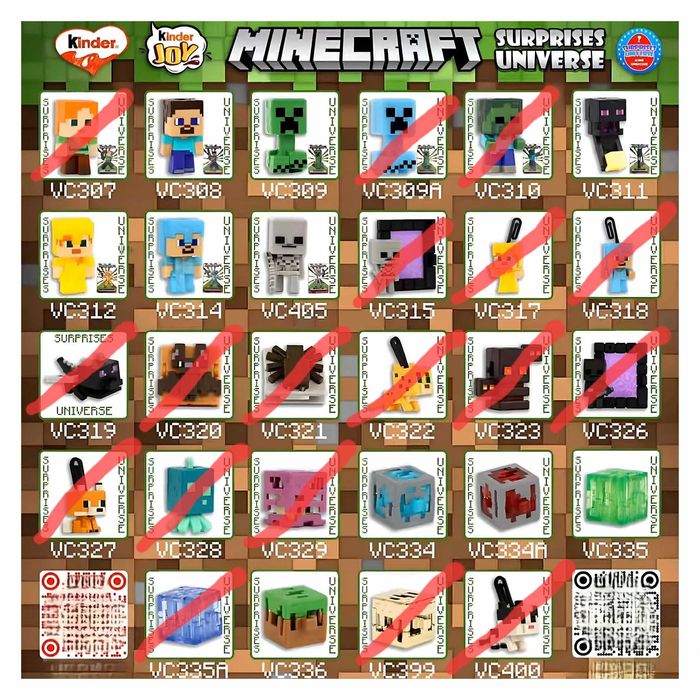 Minecraft Kinder Joy - размяна