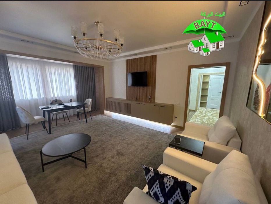 ^65м² Ц квартал 2/1/9 ОТДЕЛЬНЫЙ ВХОД  Метро Чиланзар Евро Мебе+Техника