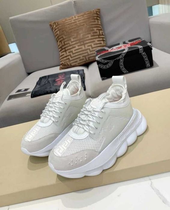 Adidasi Versace Tripple White