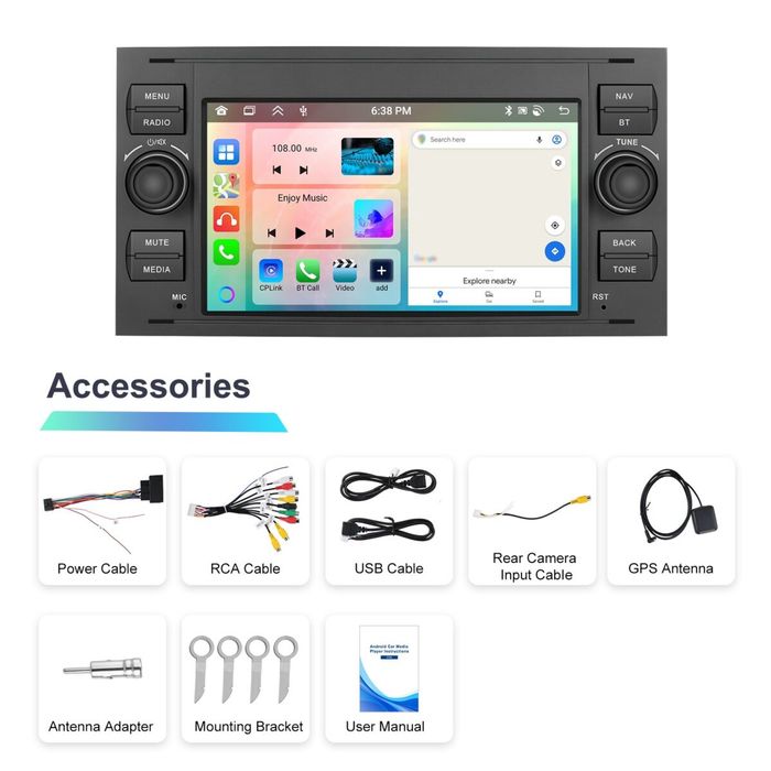 Navigatie Android Focus Galaxy, S-Max ,Kuga, Transit, Fiesta, Fusion