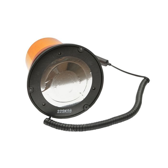 Girofar LED/SMD 24V cu talpa magnetica si alimentare la bricheta