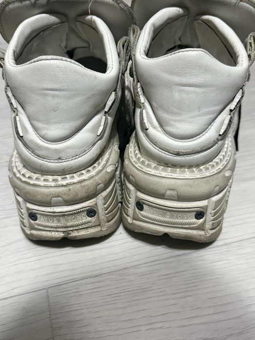 Кроссовки в стиле New Rock белые (есть дефект)