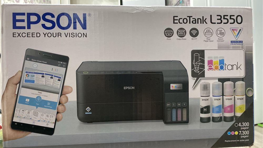 Принтер цветной epson ecotank l3550