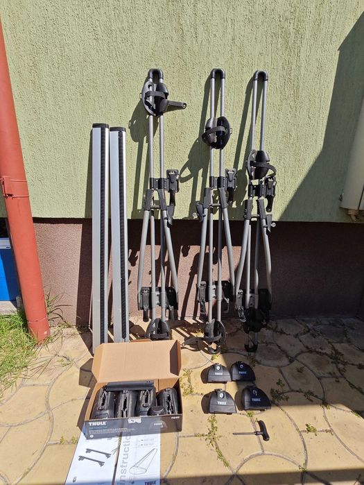 Thule bare Wingbar Evo, Skoda Kamiq / VW variant B8, suporti bicicleta