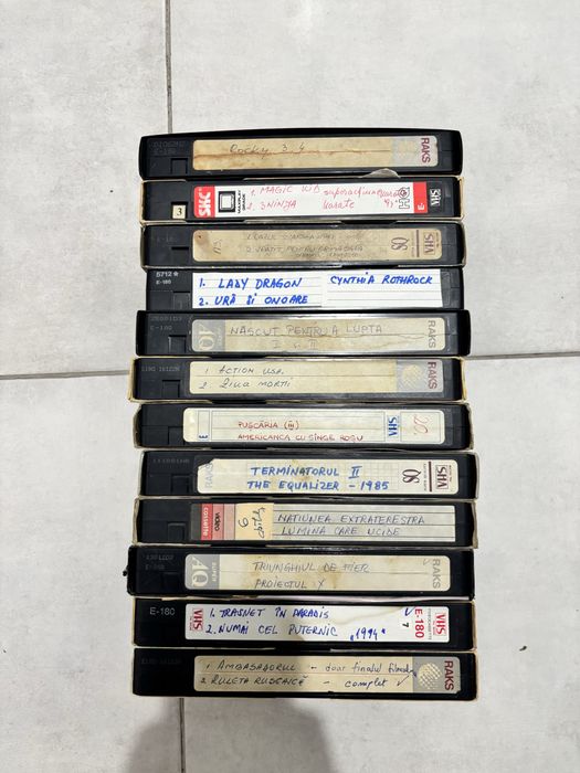 Lot casete video VHS - filme dublate in limba romana