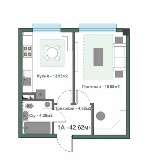 Продается квартира в ЖК Атмосфера