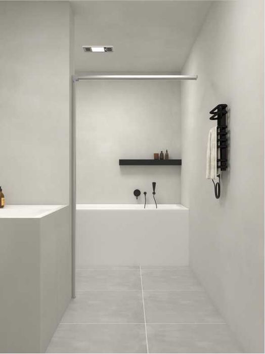 Невидима сгъваема завеса параван за душ