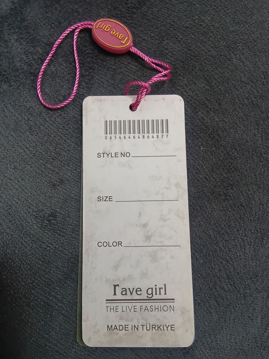Этикетка для турецкой одежды