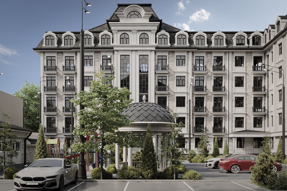 Zamonaviy arxitektura asosida qurilgan binoni 2 etaj 2 xonali kv sotil