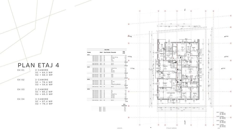 Proiect rezidențial cu AC – 29 apartamente – 4.330 mp – 35 parcări – S